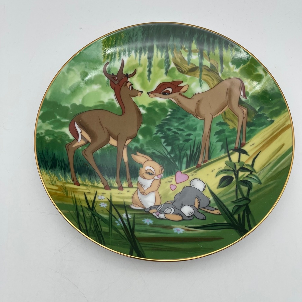 Disney Collection Bambi Young Love Limited Edition Collector Plate 1941/20000